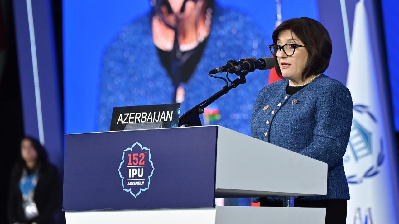 Sahibə Qafarova Parlamentlərarası İttifaqın 152-ci Assambleyasının iclasında çıxış edib