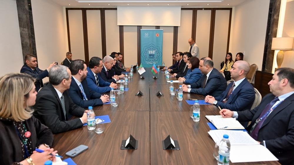 Sahibə Qafarova İstanbulda əlcəzairli həmkarı ilə görüşüb