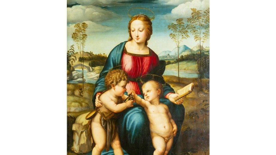 Azərbaycan Muzeylərinin nadir eksponatları: Azərbaycan Milli İncəsənət Muzeyinin kolleksiyasından “Madonna payızbülbülü ilə” tablosu