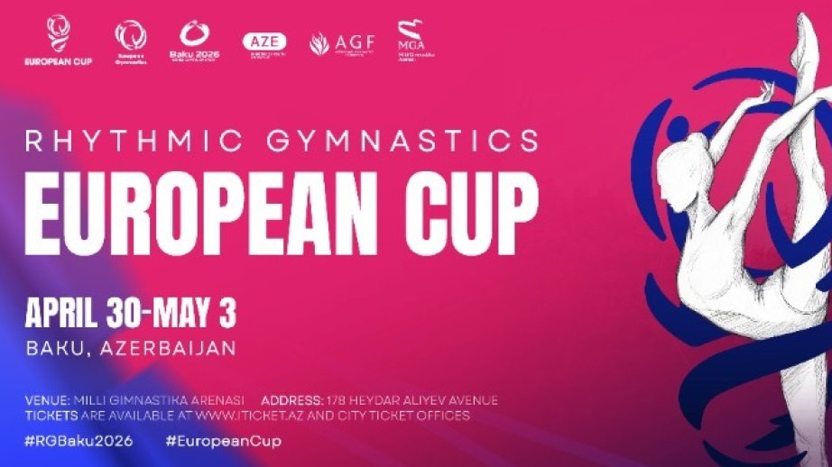 Bakıda keçiriləcək Avropa Kubokunda 31 ölkədən 194 gimnast mübarizə aparacaq