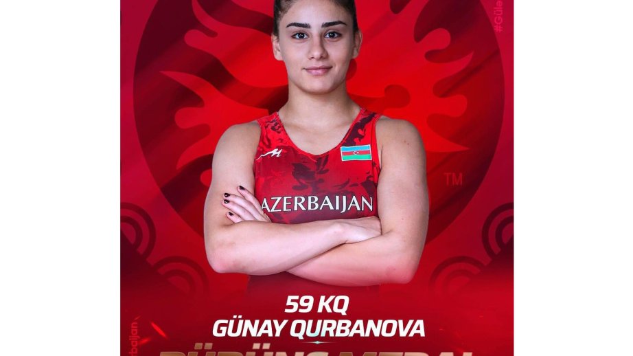 Azerbaijani female wrestler takes bronze at European Championships