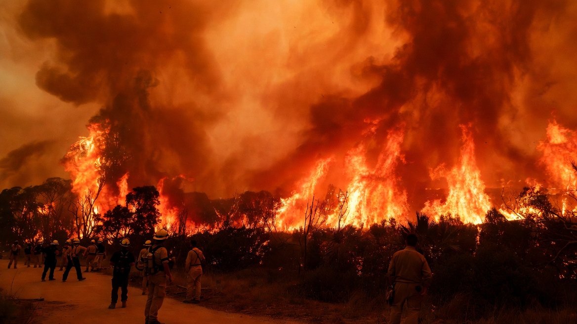 ABŞ-də güclü meşə yanğınları: 90-a yaxın ev kül olub