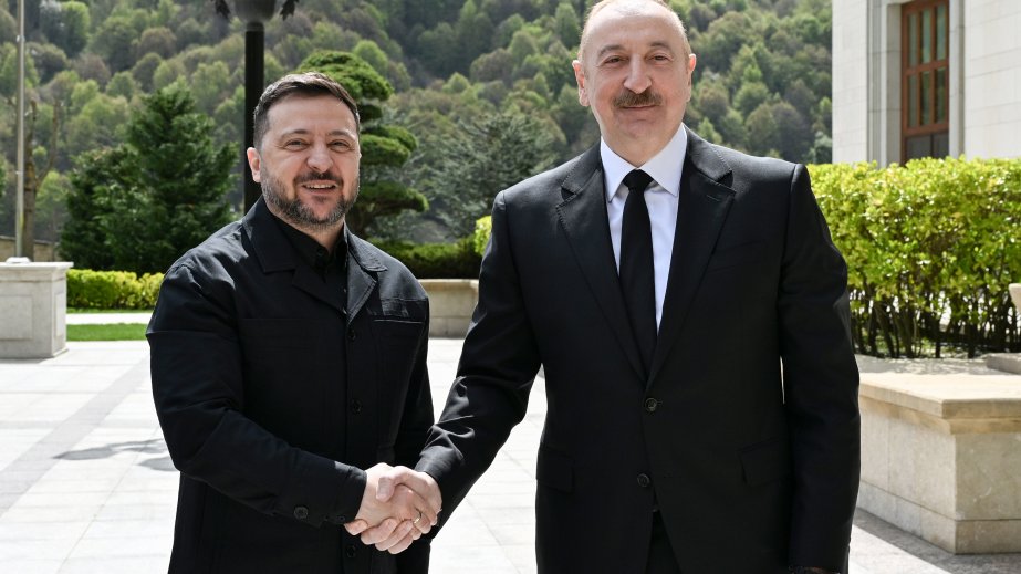 Prezident İlham Əliyevin Ukrayna Prezidenti ilə təkbətək görüşü olub