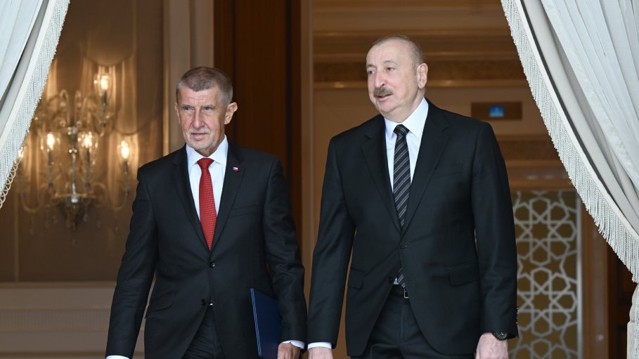 President of Azerbaijan Ilham Aliyev and Prime Minister of the Czech Republic Andrej Babiš delivered press statements