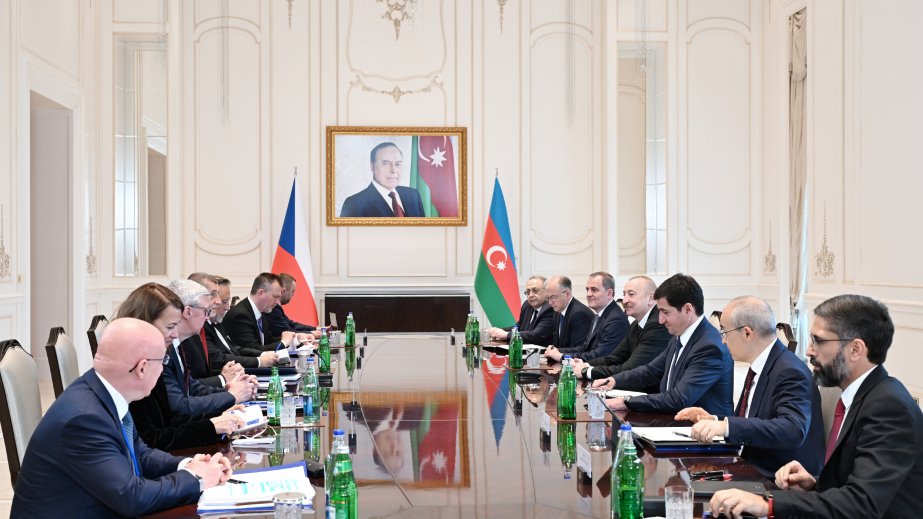 President of Azerbaijan Ilham Aliyev held expanded meeting with Prime Minister of the Czech Republic in Gabala