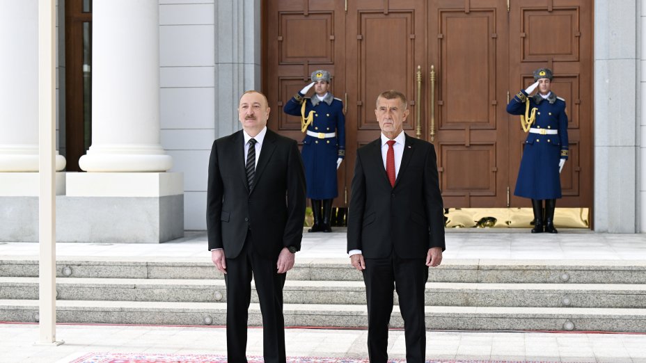 Official welcome ceremony held for Prime Minister of the Czech Republic Andrej Babiš in Gabala