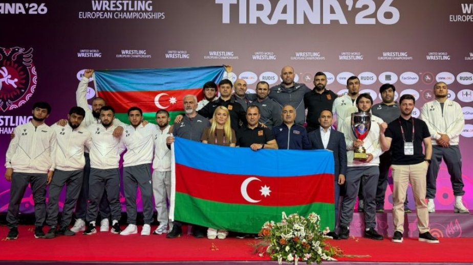 Sərbəst güləş üzrə Azərbaycan millisi 6-cı dəfə Avropa çempionu olub