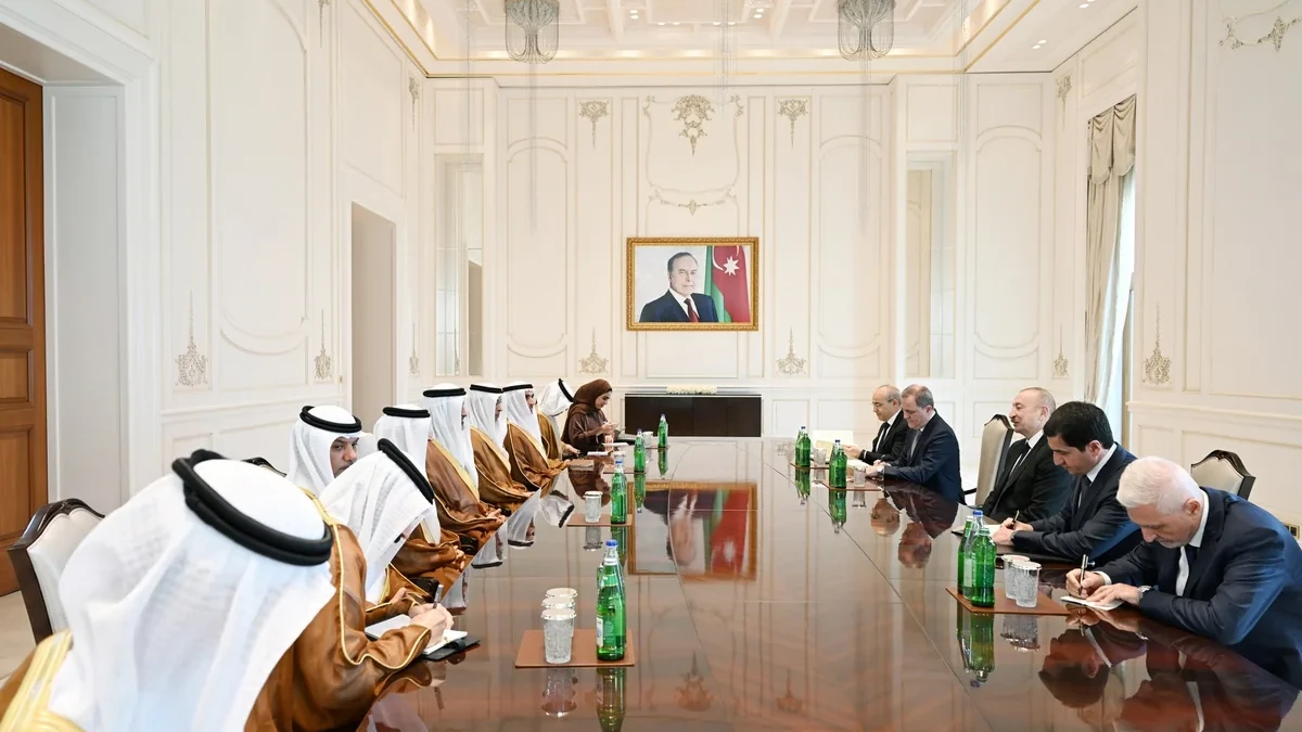President of Azerbaijan Ilham Aliyev received delegation from the United Arab Emirates