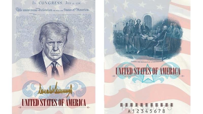 ABŞ-da Tramp portretli pasport dövrü