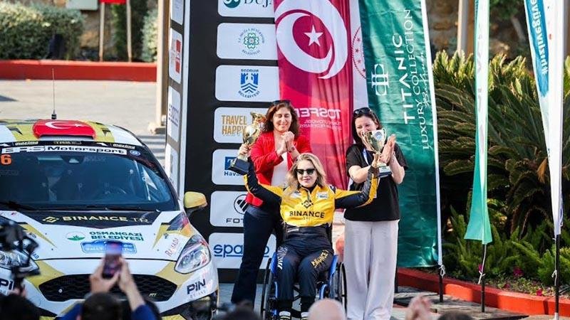 Türkiyənin ilk əlil qadın ralli pilotundan Bodrum Rallisində ikiqat nailiyyət