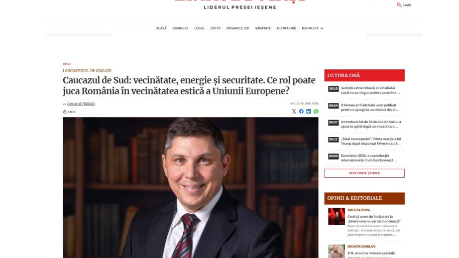 Rumıniya mətbuatında Azərbaycanın Avropanın enerji təhlükəsizliyində artan rolu xüsusi vurğulanıb