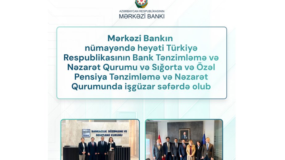 Türkiyə ilə bank və sığorta sektorunda risklərin qiymətləndirilməsi ilə bağlı fikir mübadiləsi aparılıb