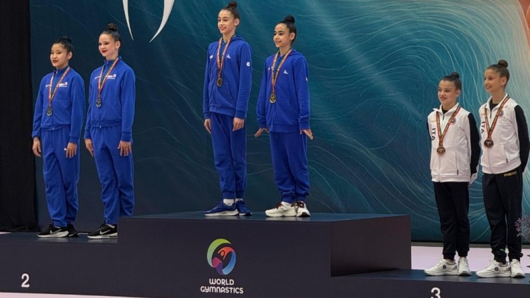 Azerbaijani rhythmic gymnasts win two golds at 2026 Portimão International Tournament