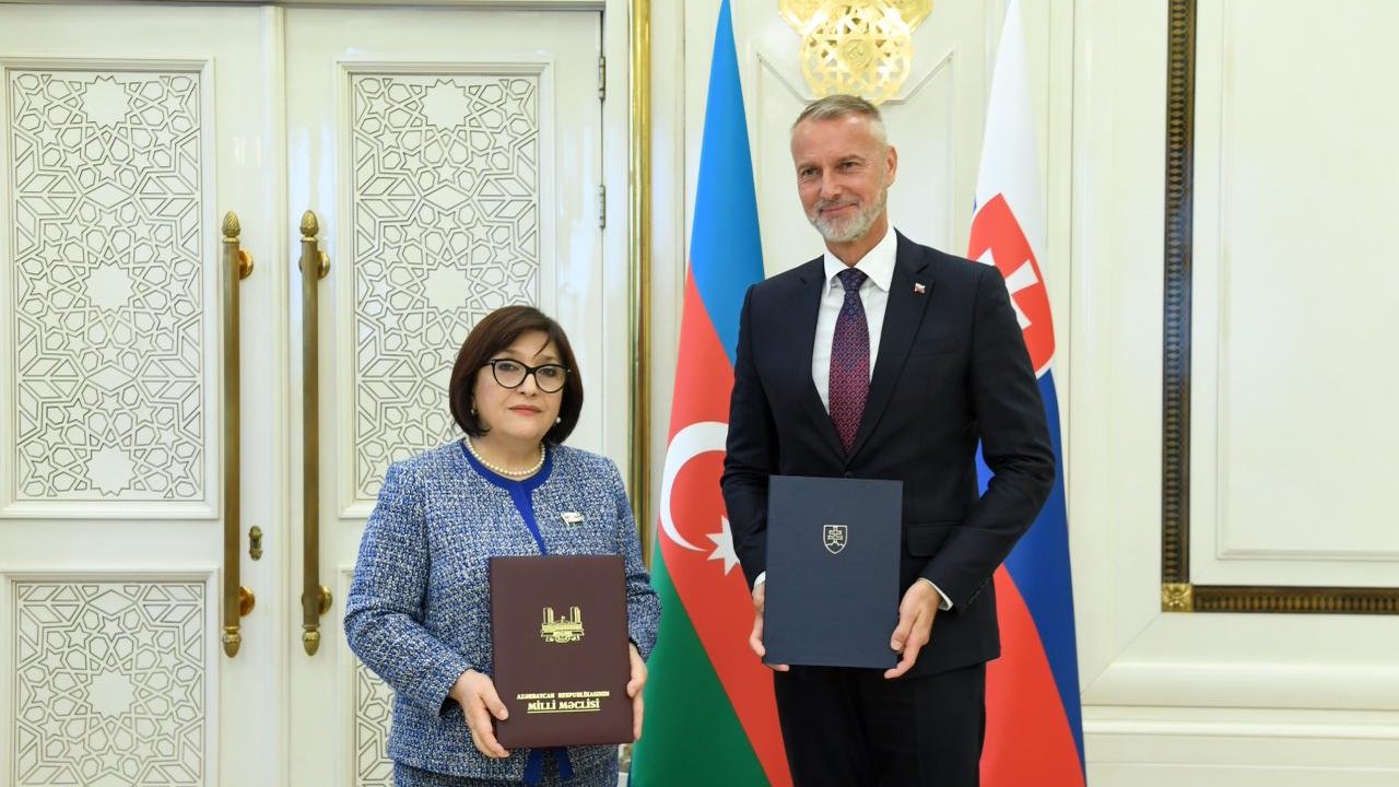 Sahibə Qafarova Slovakiya Milli Şurasının sədri ilə görüşüb, Anlaşma Memorandumu imzalanıb