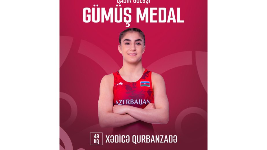 Azərbaycanın qadın güləşçisi Avropa çempionatında gümüş medal qazanıb