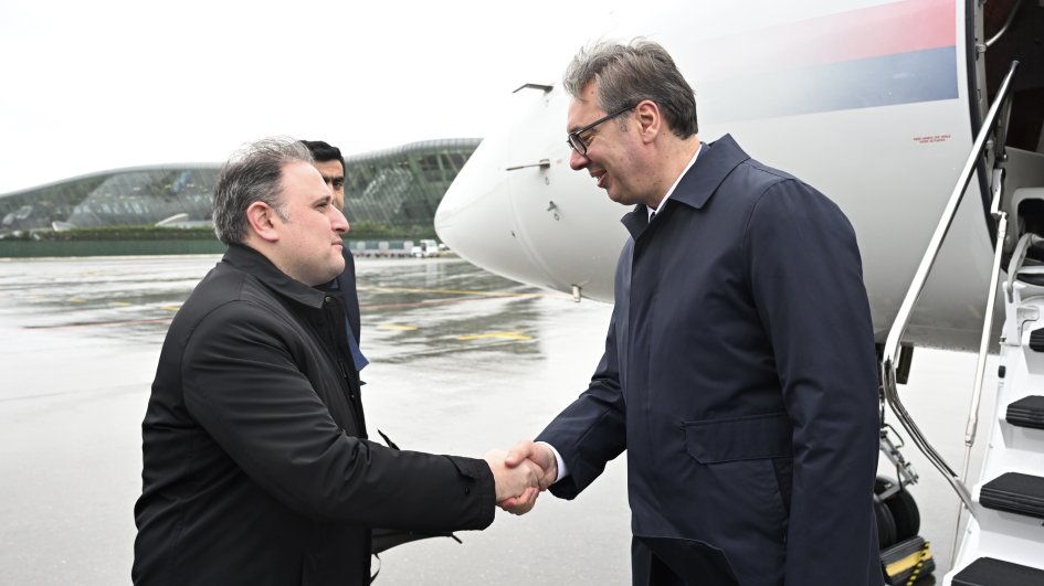 Serbiya Prezidenti Azərbaycana səfərə gəlib