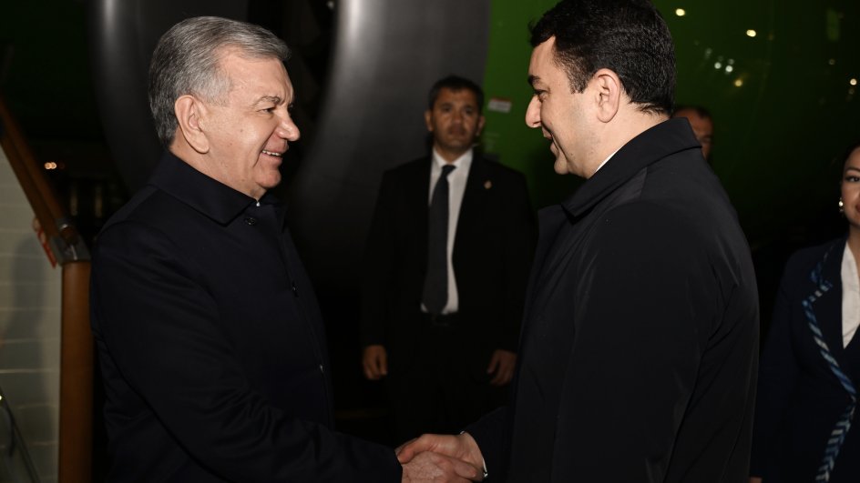 Özbəkistan Prezidenti Şavkat Mirziyoyev Azərbaycana səfərə gəlib