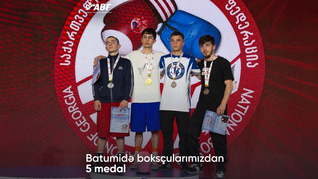 Azərbaycan boksçuları Gürcüstanda keçirilən turnirdə 5 medal qazanıblar