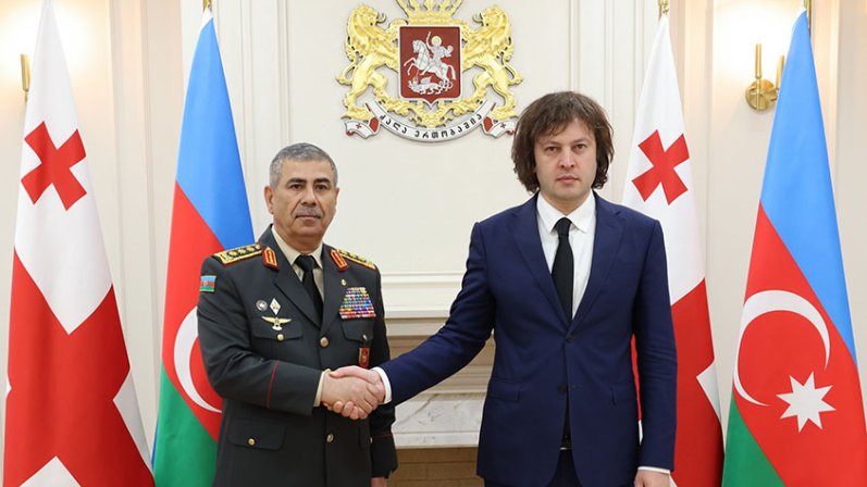 Azerbaijan`s Defense Minister visits Georgia
