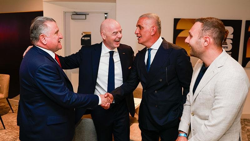 TFF President Hacıosmanoğlu Meets with Infantino and Isaac