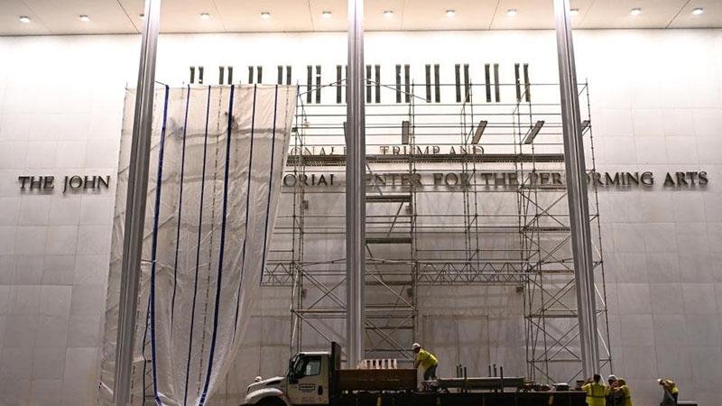 The name 'Trump' removed from the performing arts center in Washington