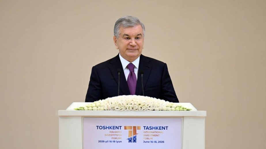 Uzbek president pledges continued reforms, tax-free zone at Tashkent forum