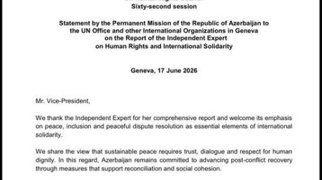 International community urged not to remain indifferent and act in solidarity with Azerbaijan`s landmine problem in Geneva