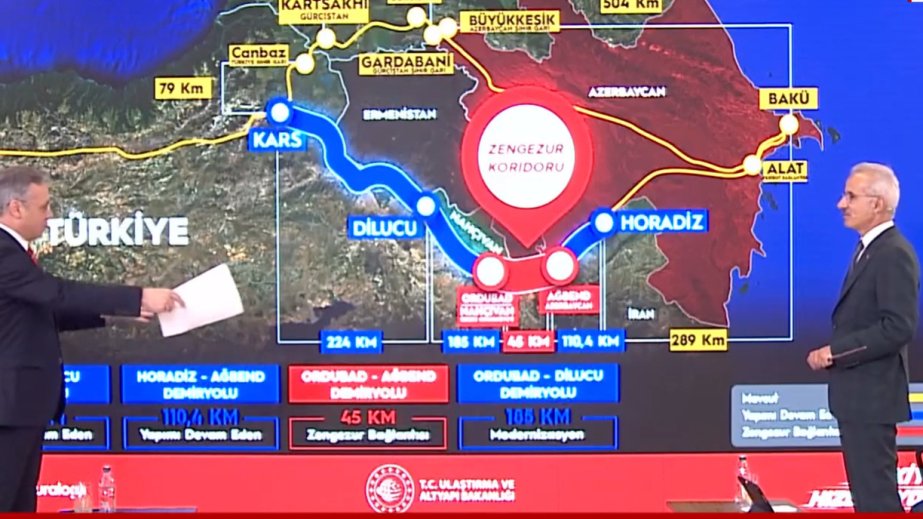 Türkiyənin nəqliyyat naziri: 2030-cu ilədək Zəngəzur dəhlizinin açılması gözlənilir