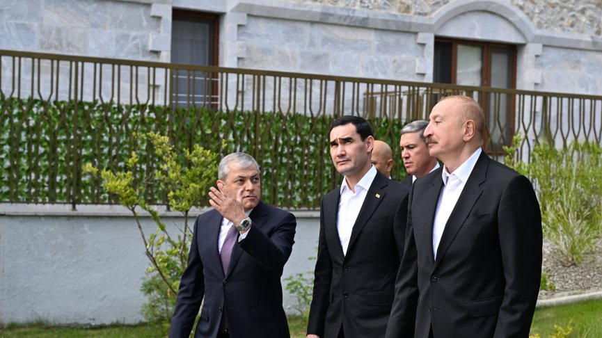 Presidents Ilham Aliyev and Serdar Berdimuhamedov visited first residential complex built in Shusha City