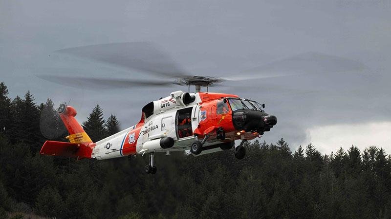US Coast Guard helicopter crashes during training flight in Alaska