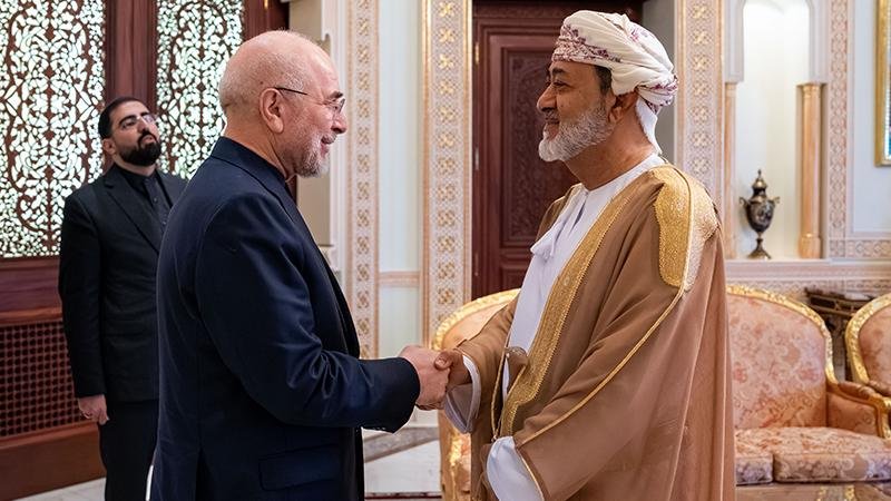 Iranian Delegation in Oman: Kalibaf and Araghchi Meet with Sultan Haitham Bin Tariq
