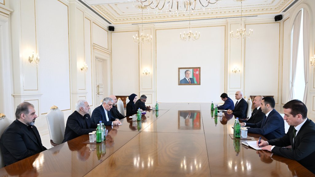 Prezident İlham Əliyev İran İslam Şurası Məclisinin sədrinin başçılıq etdiyi nümayəndə heyətini qəbul edib
