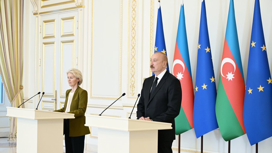 Prezident İlham Əliyev: Azərbaycan Avropa İttifaqı üçün Cənubi Qafqazda əsas ticarət tərəfdaşıdır (VİDEO)