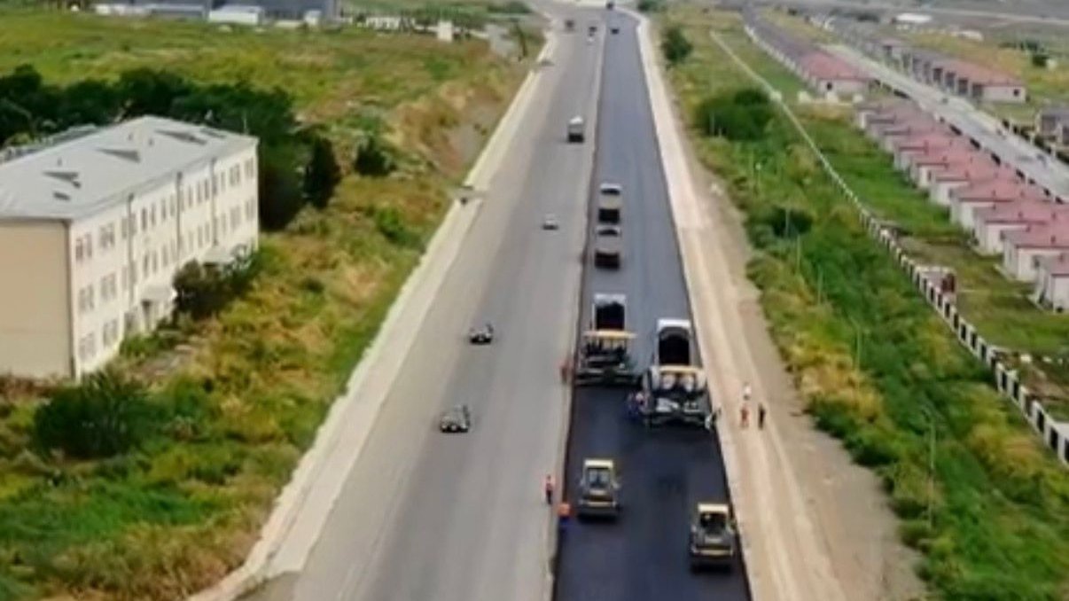 Əsgəran-Xocalı-Xankəndi yolunda tikinti işləri son mərhələyə çatıb