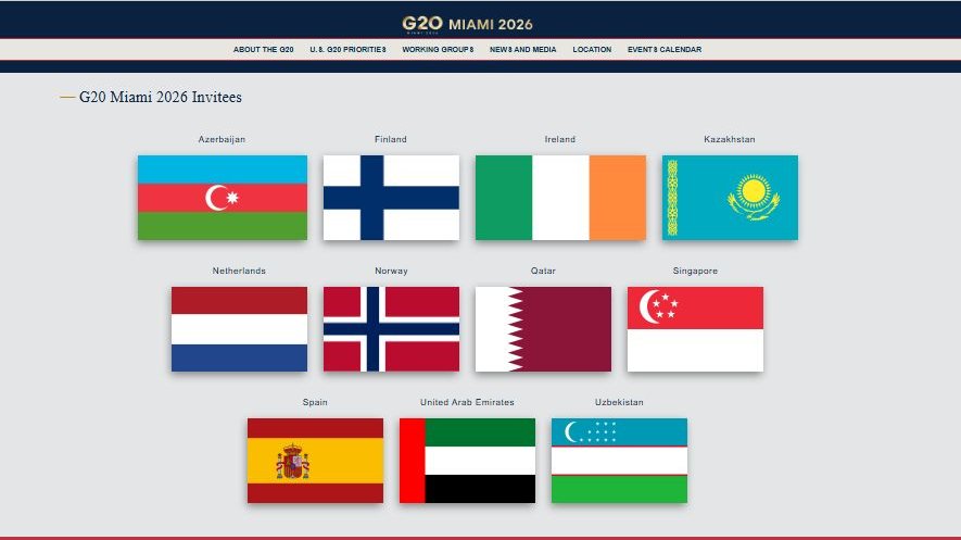 Azərbaycan Mayamidə keçiriləcək G20 sammitinə dəvət edilib