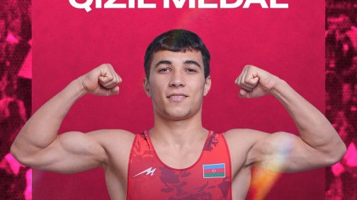 Azerbaijani wrestlers take one gold and two silver medals at U20 European Wrestling Championships
