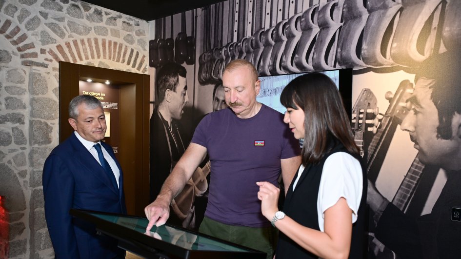 President Ilham Aliyev attends opening ceremony of Sadigjan House in Shusha after restoration