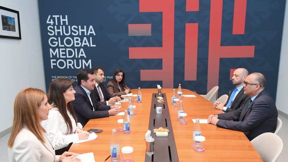 Assistant to the President Hikmet Hajiyev meets with Turkish delegation in Shusha