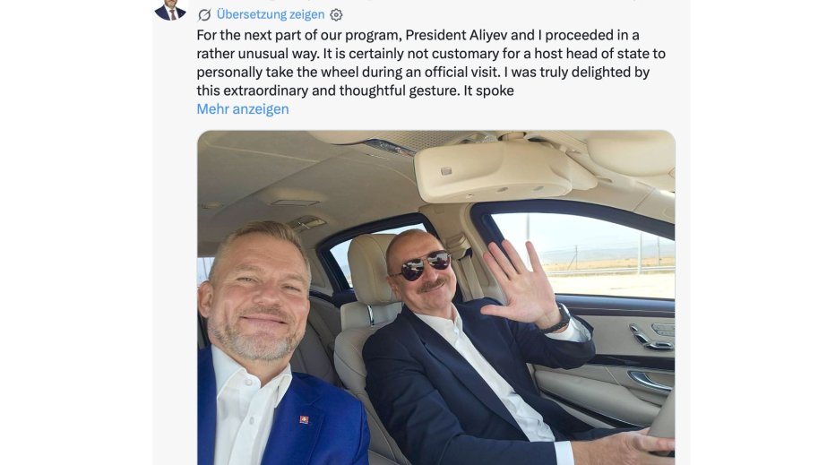 Slovak President expresses gratitude to President Ilham Aliyev for warm hospitality