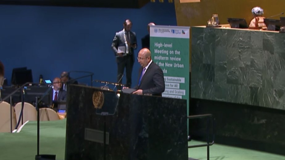 Azerbaijan delivers national statement on New Urban Agenda at UN High-Level Meeting
