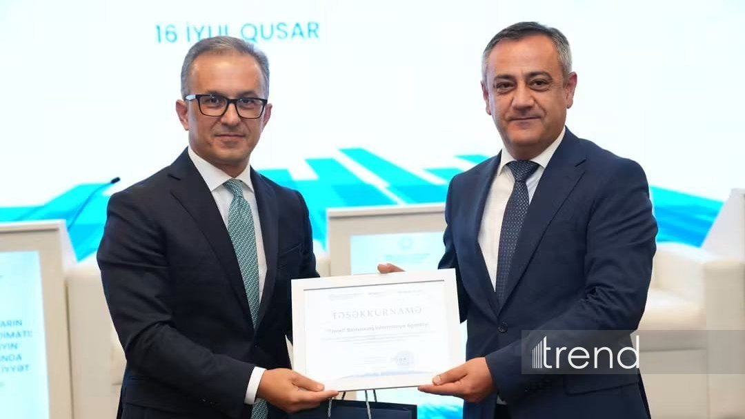 Trend BİA Dövlət Komitəsi tərəfindən təltif edilib