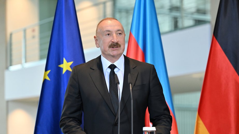 Prezident İlham Əliyev: Azərbaycanın Almaniyaya ixracının əsas hissəsini xam neft təşkil edir