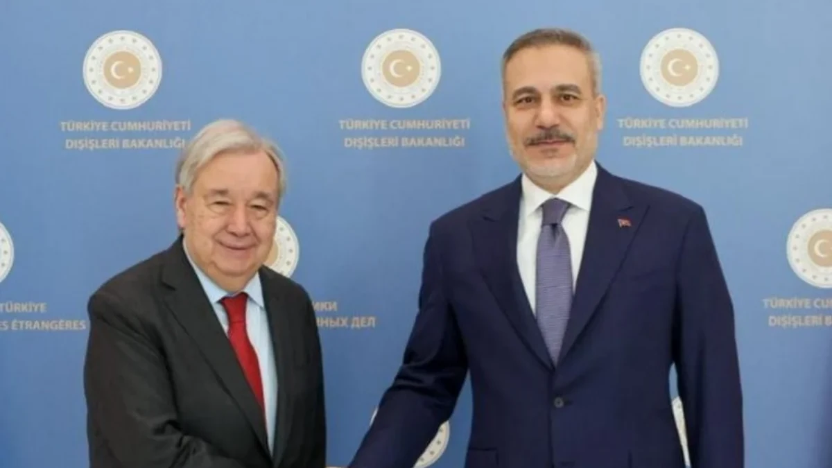 UN Chief, Turkish FM exchange views on regional processes