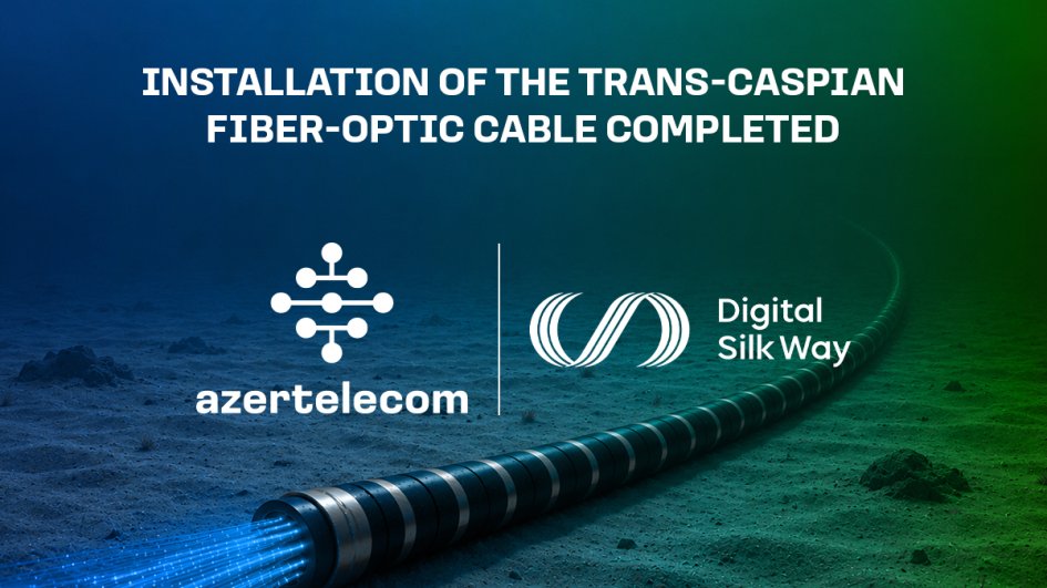 Installation of Trans-Caspian fiber-optic cable on seabed of Caspian Sea completed