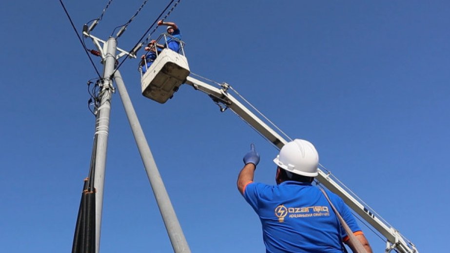 Xocalı və Xocavəndin bir sıra kənd və qəsəbələrinin elektrik şəbəkəsi yenidən qurulur