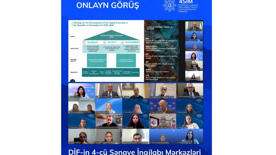 Azerbaijan's experience highlighted at online meeting of WEF’s Centres for Fourth Industrial Revolution Network