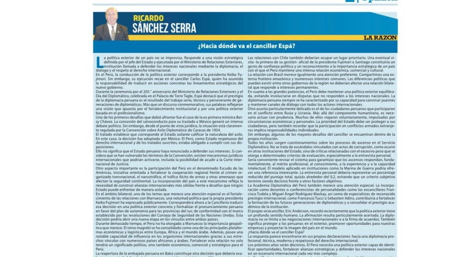 Peruvian publication highlights bilateral relations with Azerbaijan