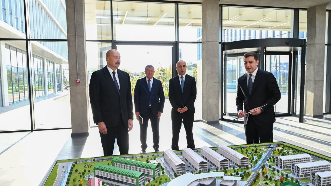 Prezident İlham Əliyev “SABAH.city” innovasiya şəhərciyinin birinci mərhələsinin açılışında iştirak edib