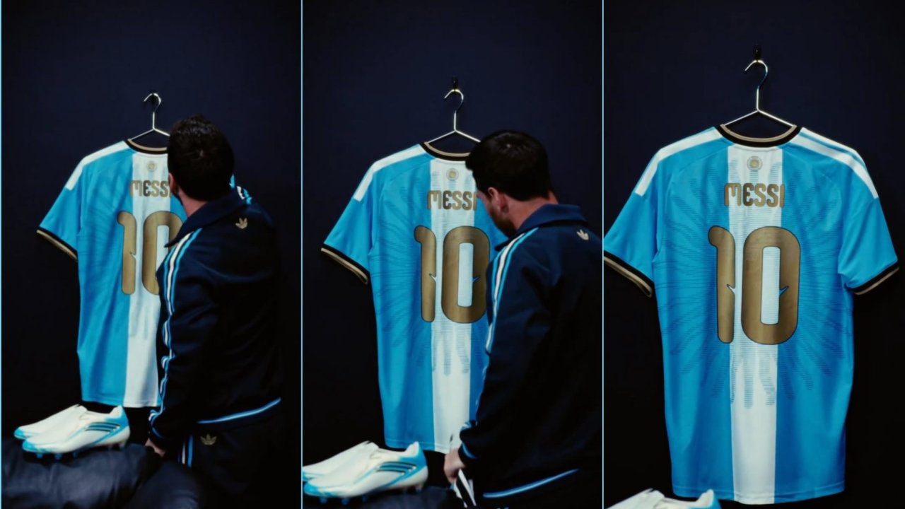Messi Argentina millisində vida oyunu üçün formasını nümayiş etdirib
