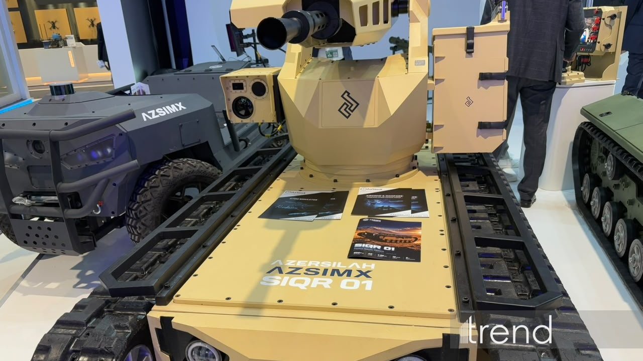Azərbaycanın hazırladığı silahlı robot platformaları ADEX-2026-da nümayiş etdirildi